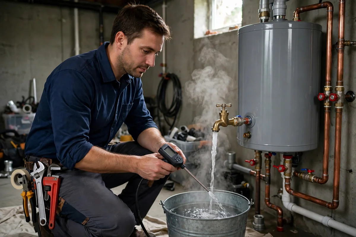 Water heater leaking or out of hot water