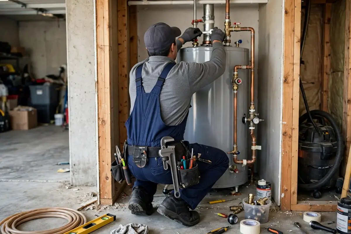 Water heater leaking or out of hot water
